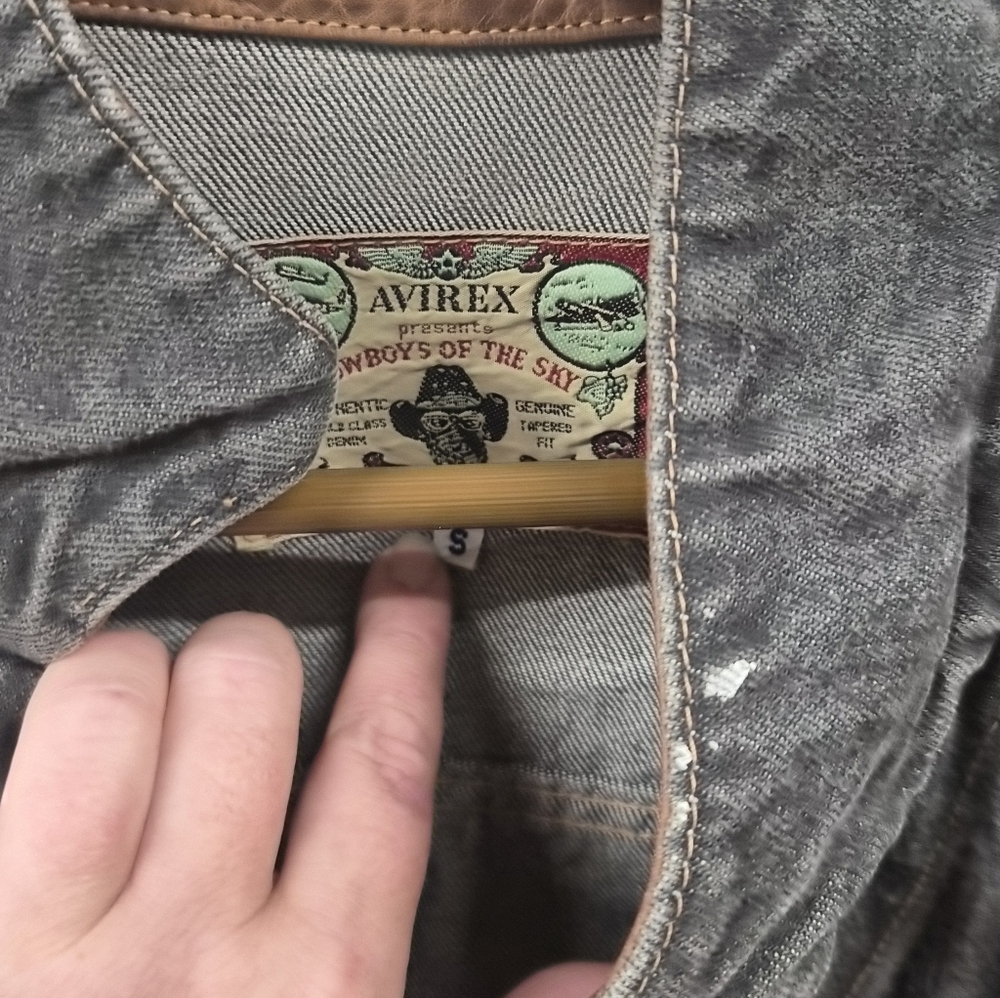 Avirex Gray Jacket with Unique Label